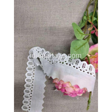 Swiss Terbaru Hot Jual Cotton Chemical Lace Trim